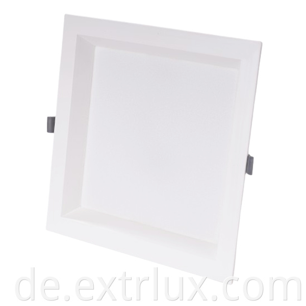 Led Recessed Square Anti Glare Downlight 24w Front